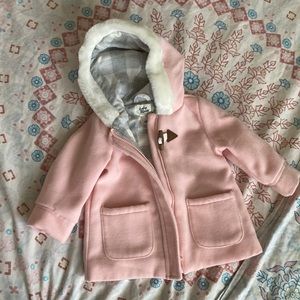 OshKosh B’gosh pea coat pink 6mo